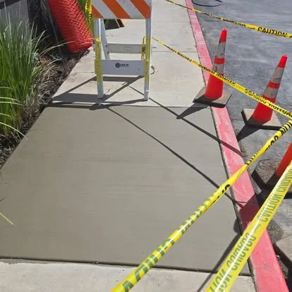 Ada path cones barricade