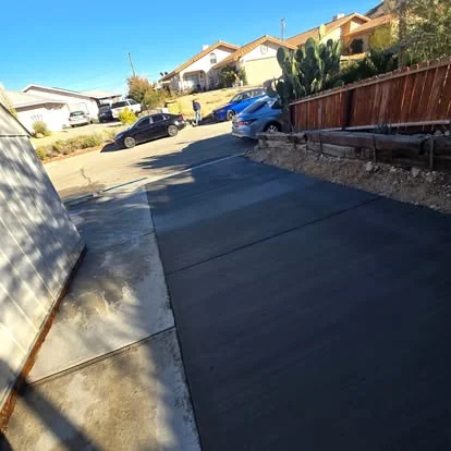 Driveway dark finish
