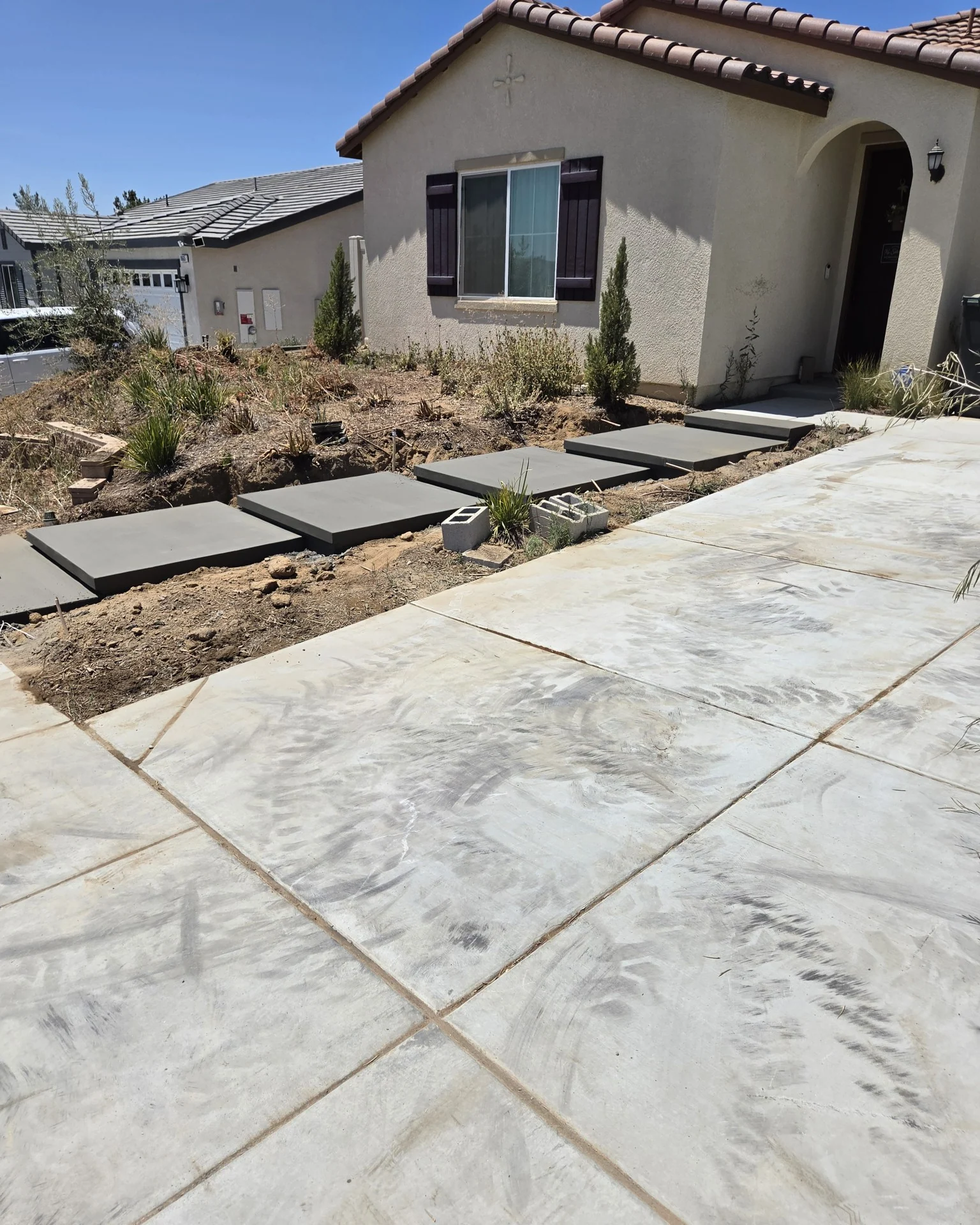 Driveway stamped border