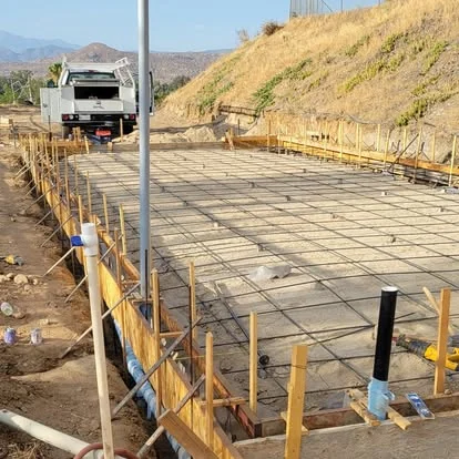 Foundation mat rebar