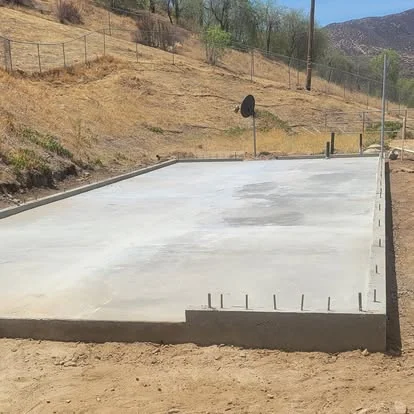 Foundation stemwall poured