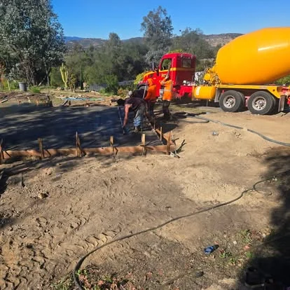 Mixer truck delivery