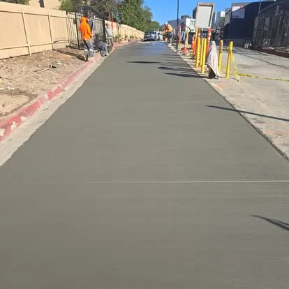 Sidewalk long pour
