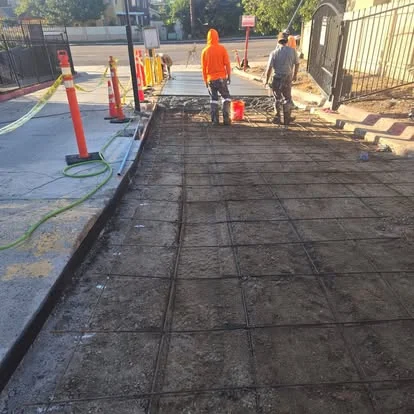 Sidewalk rebar grid