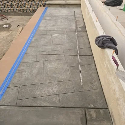 Stamped walkway long run