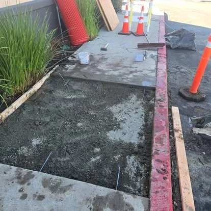 Walkway cones formed